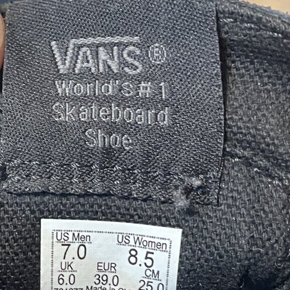 Vans SK8-Hi Moc suede Fringe shoes black 8.5 - Picture 5 of 5